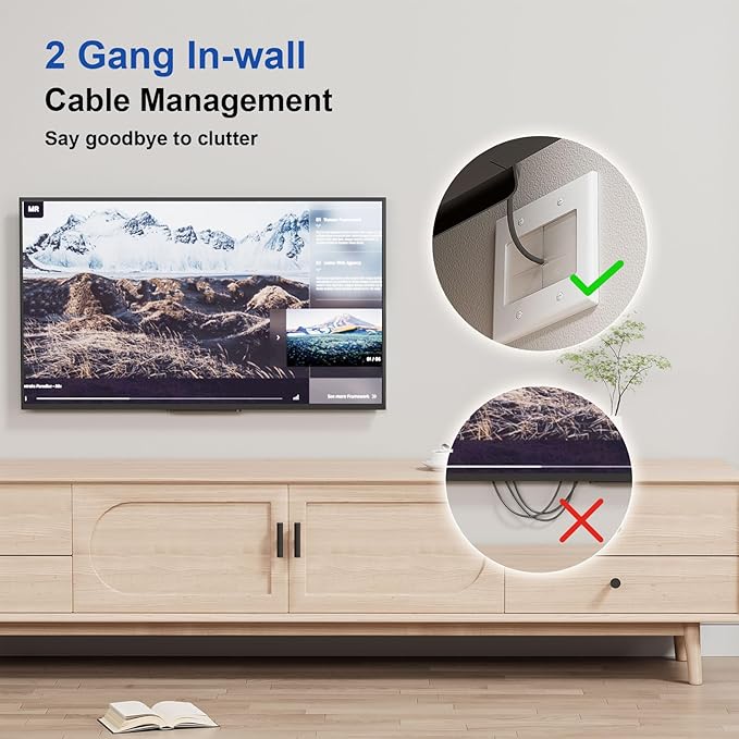 iwillink 2 Gang Brush Wall Plate - Image 3