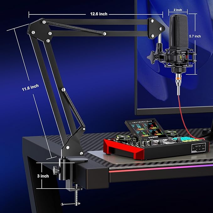 Podcast Equipment Bundle with 3.5mm Condenser Microphone - Image 2