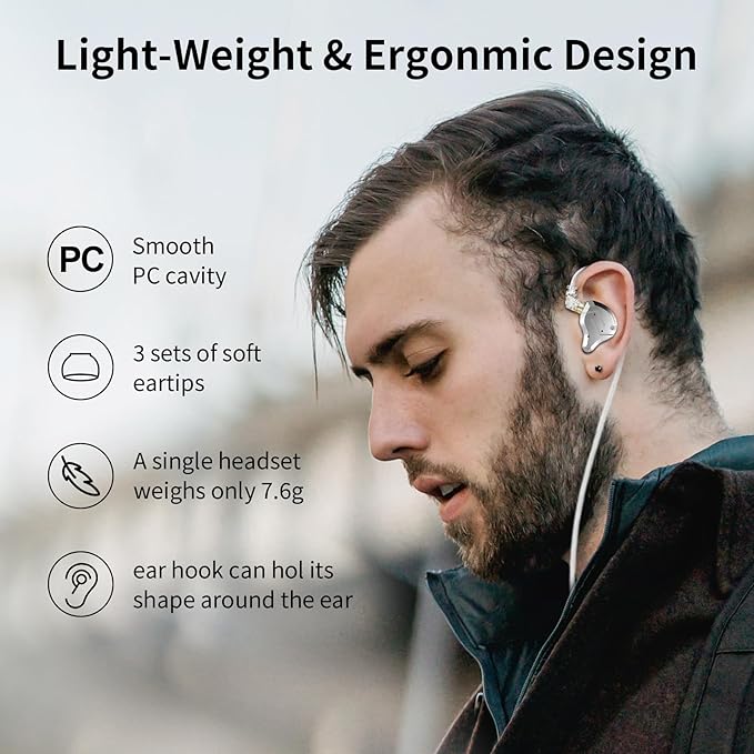 KZ ZS10 Pro Gaming Earbuds, 4BA 1DD Gaming Wired Earbuds - Image 4