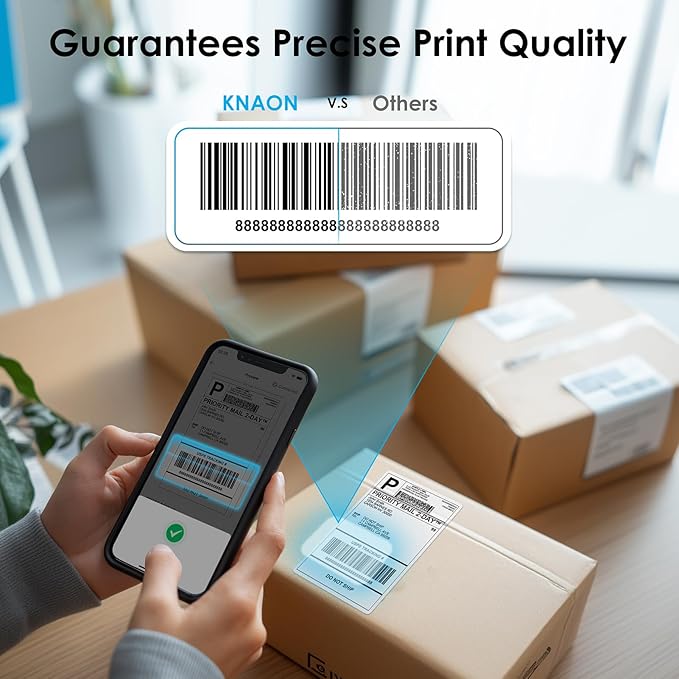 Bluetooth Thermal Shipping Label Printer, 4x6 Portable Thermal Address Label - Image 7