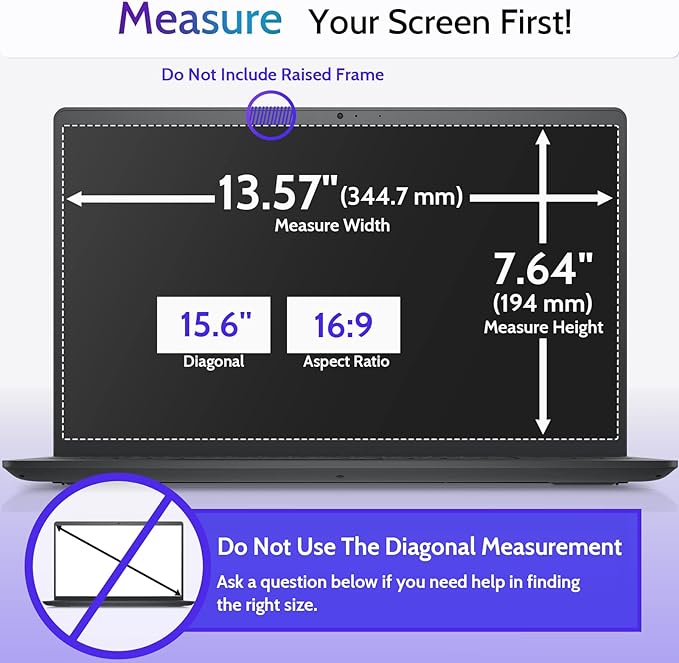 3 Pcs 15.6 Inch Anti Blue Light Screen Protector Compatible - Image 5