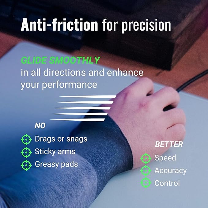 ONISSI Gaming Arm Sleeve for PC │Anti-Friction, Compression Gamer Sleeves for - Image 3