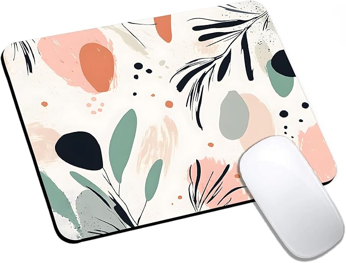 Mouse Pad, Cute Aesthetics Art Boho Mouse Pads by HUOCAIREN