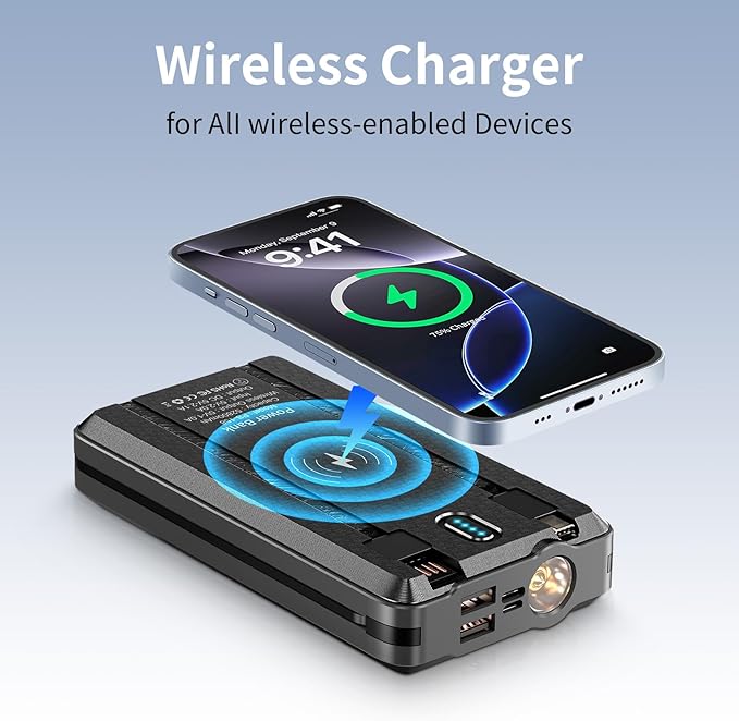 Solar Power Bank Portable Charger 52800mAh 5V/3A Fast Charging Battery Pack - Image 5