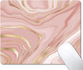 Gold Marble Mouse Pad, Stripes Pattern Mousepad by EASTSMOOTH