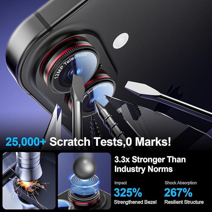 X-it 2 Pack Camera Lens Protector, Shatterproof Anti-Scratch Ultra HD - Image 5