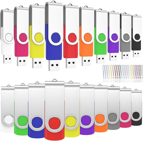 128MB Flash Drives 20 Pack, ABLAZE USB 2.0 Thumb Drive Bulk by ABLAZEGlobal