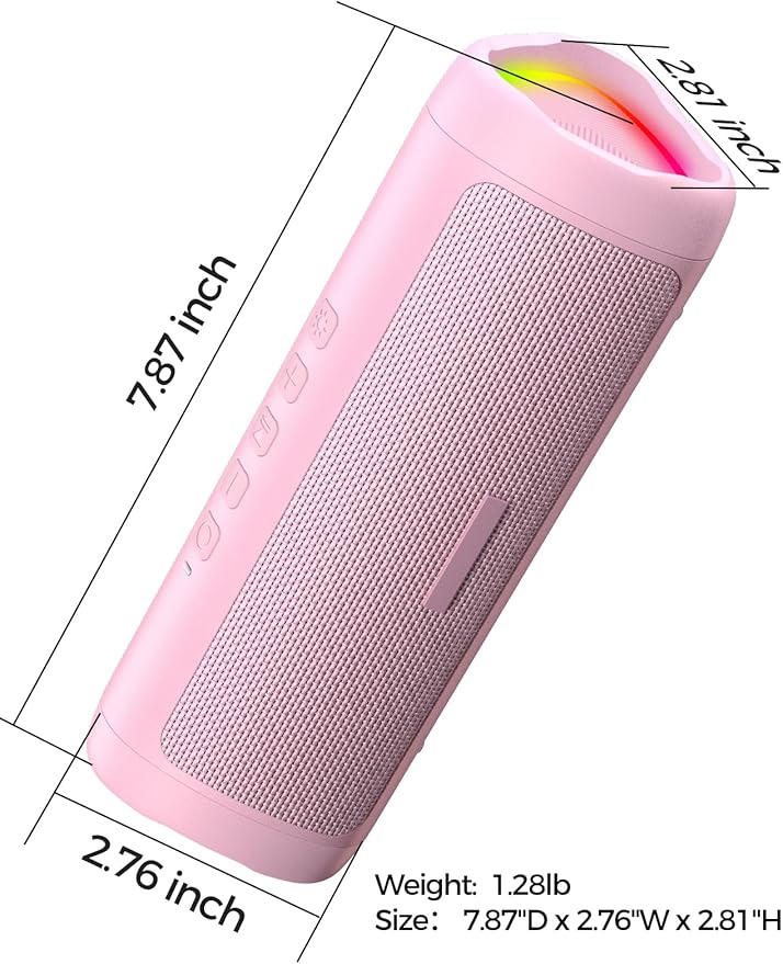 Bluetooth Speaker with HD Sound, Portable Wireless, IPX5 Waterproof, TWS Pairing - Image 8