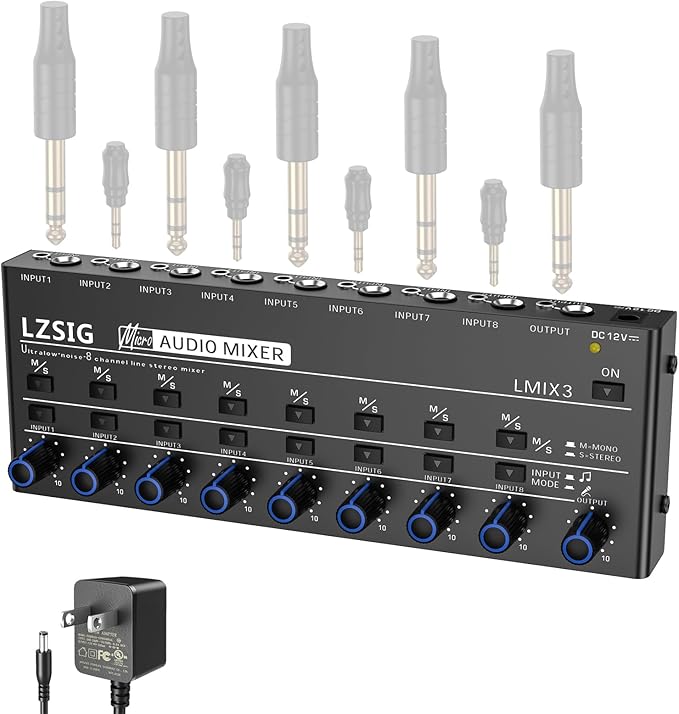 LZSIG Audio Mixer, Stereo Line Mixer - Image 8