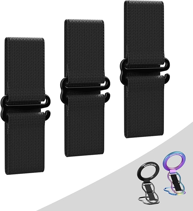 RESPECTED-BRO-Magnetic-Phone-Grip-Stand-with-Finger-Strap, 4-in-1 Magnetic Ring by RespectedBro