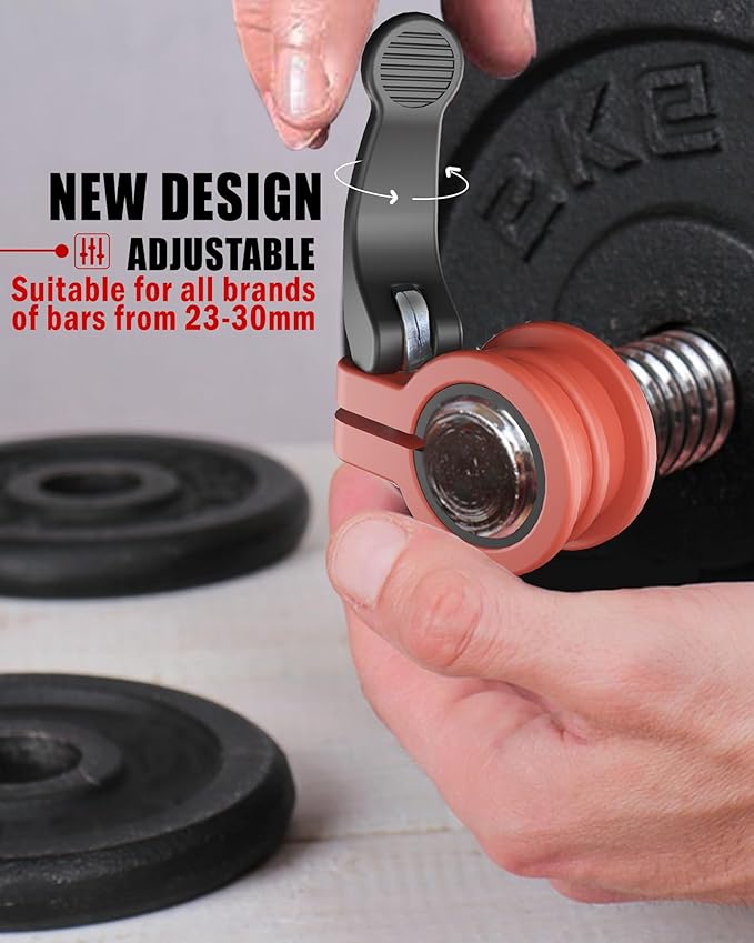 Mini Barbell Clips 1 inch I Multi-Size Adjustable Barbell Collar I 1 inch - Image 3