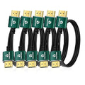 Slim HDMI Cables 1.6FT 5Pack, Ultra Soft & Thin HDMI to HDMI Cord, Extreme by Thsucords