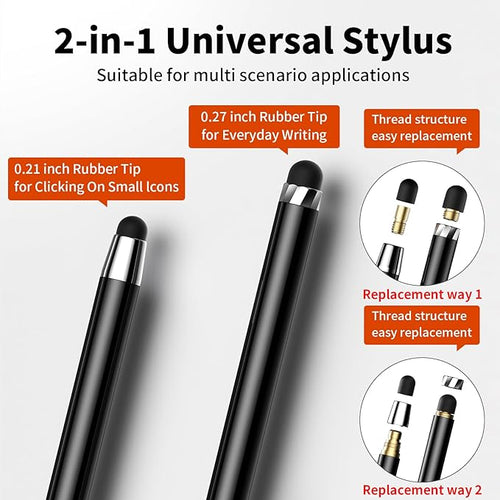 10 PCS Stylus, Stylus Pen for Touchscreen, Stylus 2-in-1 High Sensitivity & - Image 2