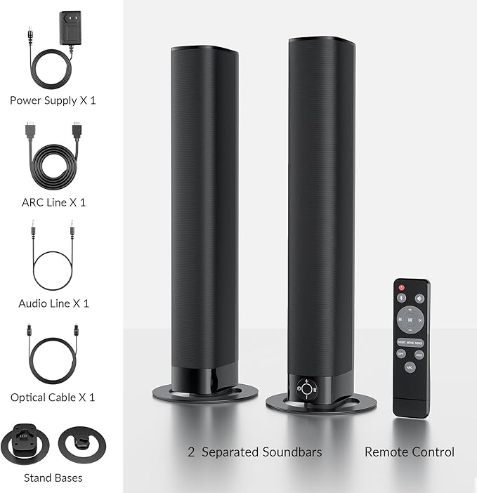 Sound Bar for Smart TV, Soundbar - Image 8