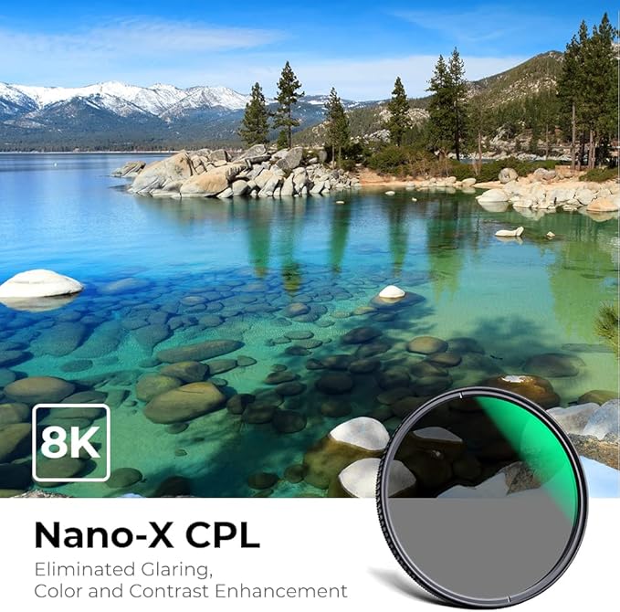 K&F CONCEPT 127mm Circular Polarizers Filter Polarizing Filter 28 Multi-Layer - Image 2