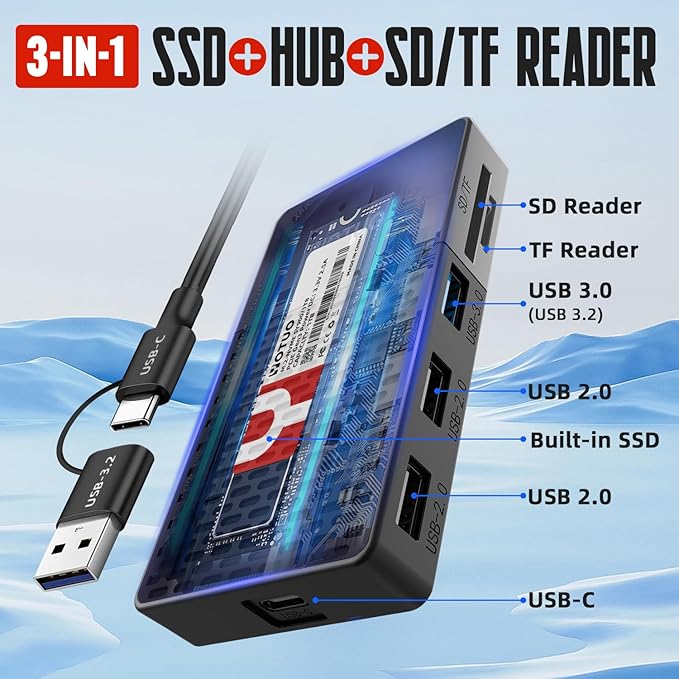External Solid-State Drive 2TB, USB-C Portable SSD - Image 3