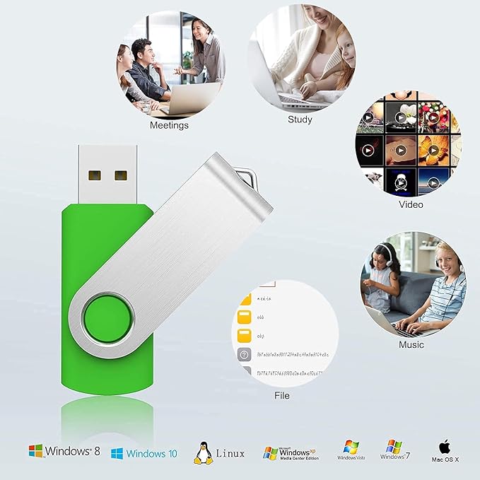 KOOTION 5 Pack 64GB USB 2.0 Flash Drive Thumb Drives - Image 5