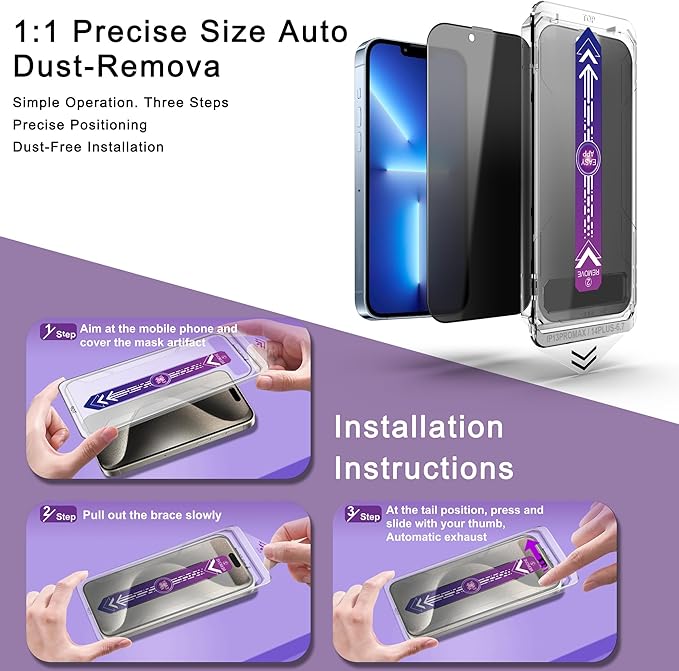 2 Pack Privacy Screen Protector - Image 3