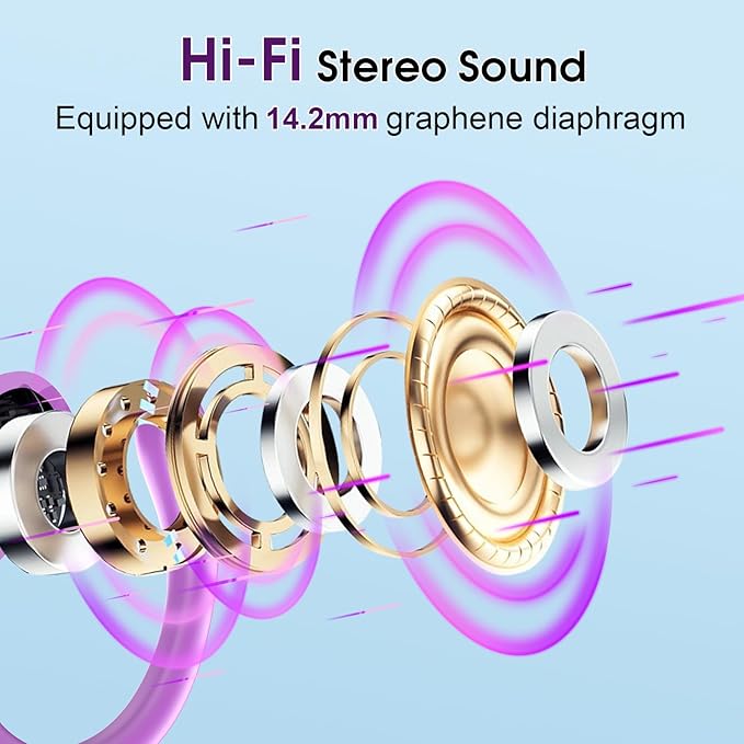 Wireless Earbuds 75hrs Bluetooth 5.4 Headphone Sport, 2025 Bluetooth Earbuds - Image 3