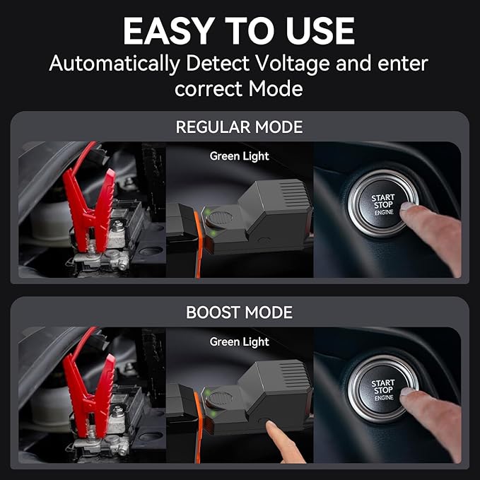 S ZEVZO ET05 Jump Starter 3000A Portable Car Jump Starter Battery Pack - Image 9