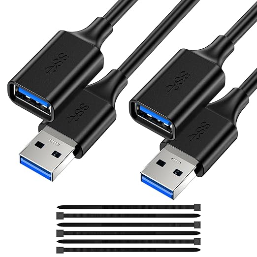 7FT USB 3.0 Extension Cable by ECJTU-US