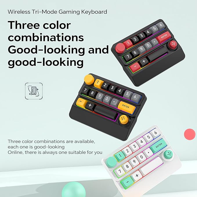 Adventurers W909 Wireless RGB Mechanical Numeric Keypad, Hot-Swappable - Image 5