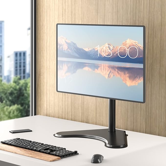 WALI Single Monitor Stand for 13-32 Inch Computer Screens, Freestanding Single - Image 8