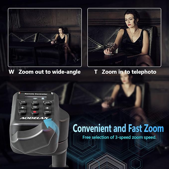 AODELAN Remote Control Camcorder Wireless Zoom Controller - Image 3