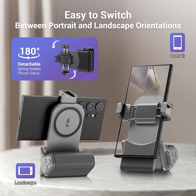 KIWIFOTOS Universal Phone Camera Grip Phone Tripod Mount - Image 5