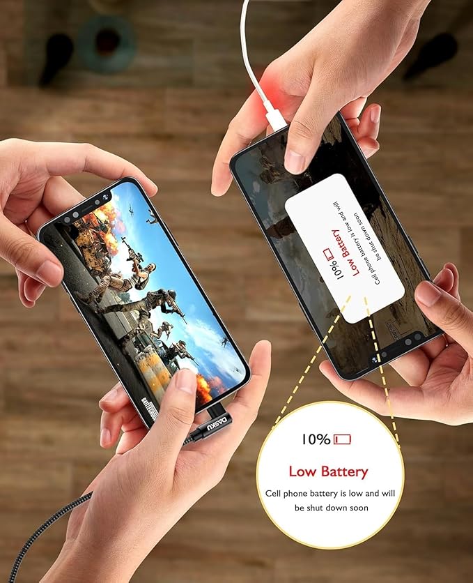 USB C to USB C Cable 2 Pack 90 Degree 60W, Right Angle Type C Fast Charging Cord - Image 5