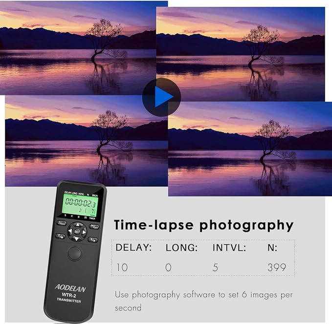 Wireless Shutter Release Timer Controller and Intervalometer - Image 7