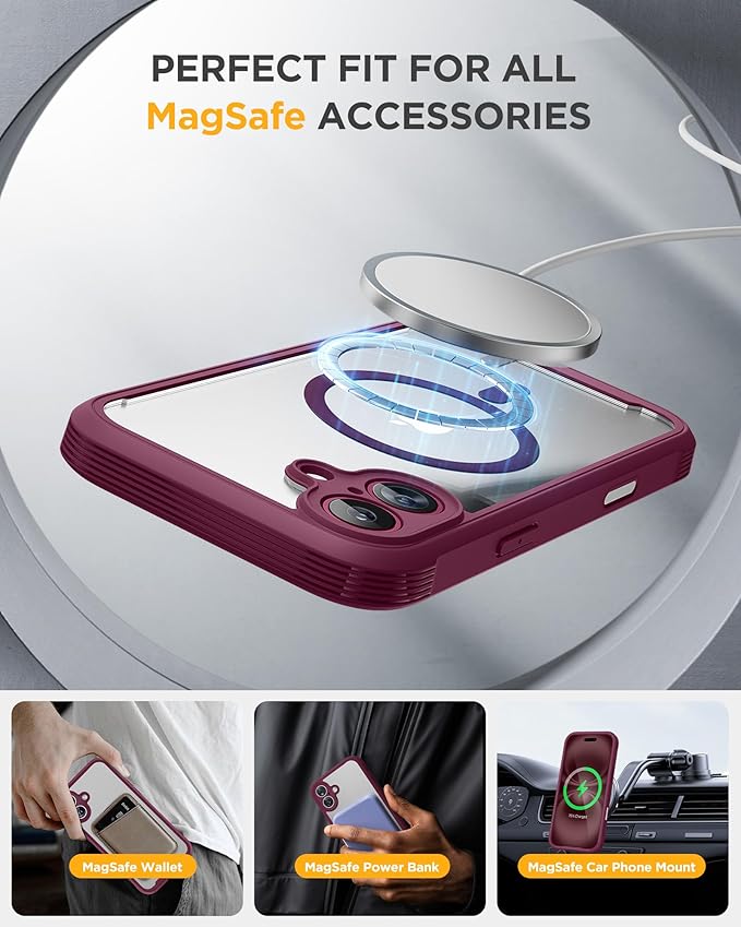 Miracase Magnetic for iPhone 16 Plus Case Full-Body Phone - Image 6