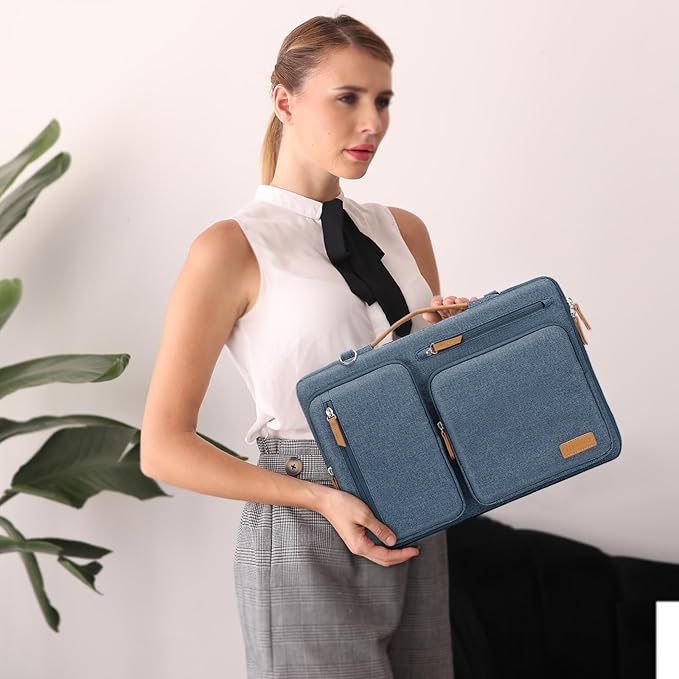 MOSISO 360 Protective Laptop Shoulder Bag, 15-15.6 inch Computer Bags Compatible - Image 6