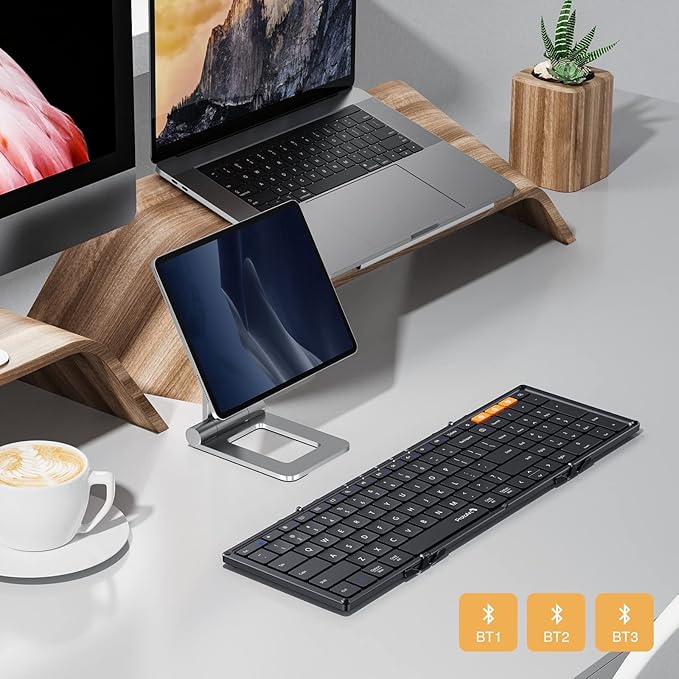 ProtoArc Foldable Bluetooth Keyboard, XK01 Folding Wireless Portable Keyboard - Image 5