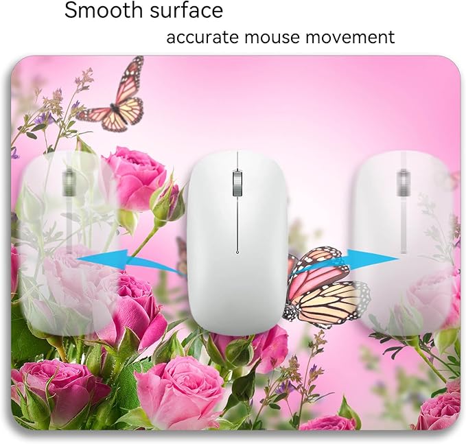Beautiful Flowers Plants Mouse Pad Rubber Base Mouse Mat Non-Slip Mousepad - Image 6