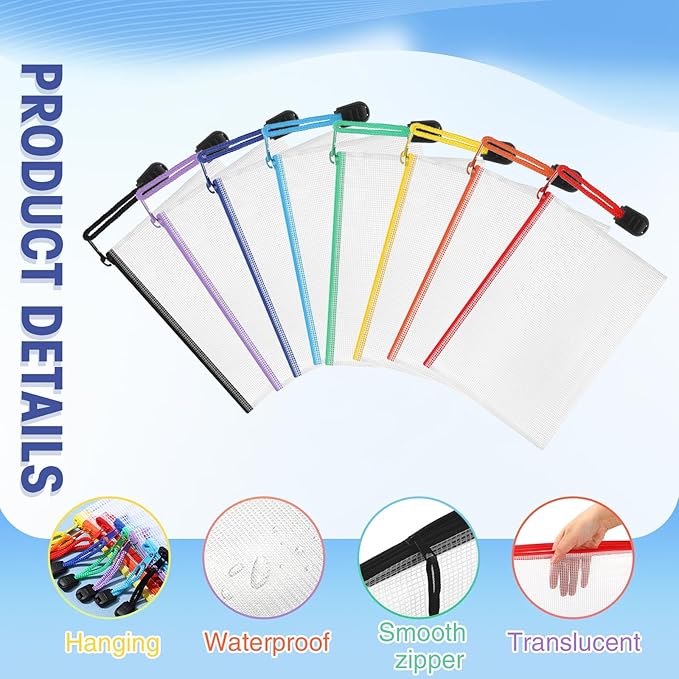 Jetec 32 Pcs Mesh Zipper Bags Toy Storage Bikini Organizer Bag Bolsas Para - Image 3