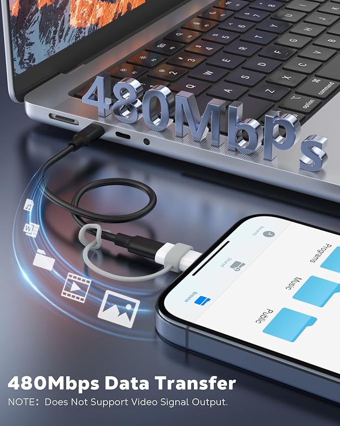 MoKo USB C to Lightning Adapter, Not - Image 5