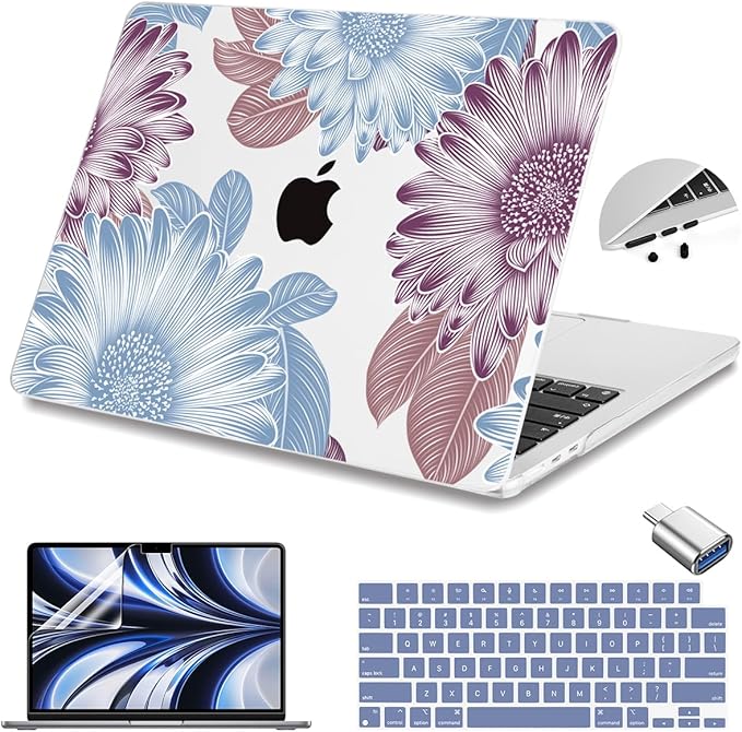 Teryeefi for MacBook Air M4 M3 M2 13.6 inch Case 2025 2024-2022, Fit Model by Teryeefi
