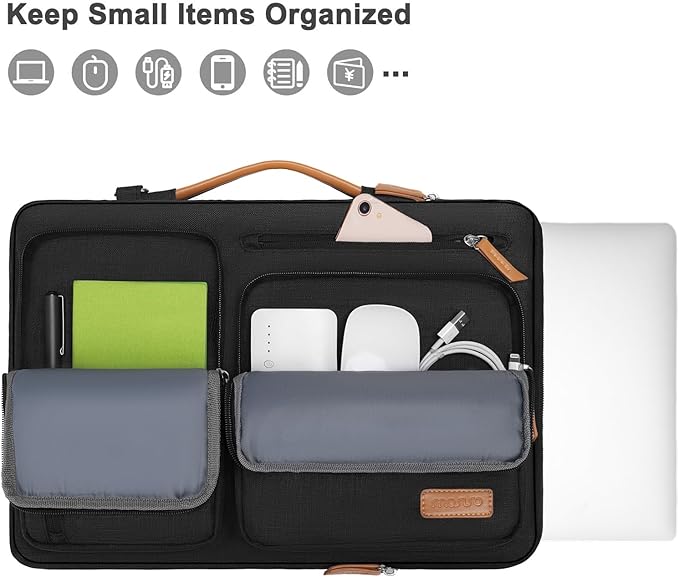 MOSISO 360 Protective Laptop Shoulder Bag, 13 inch Computer Bags Compatible - Image 2