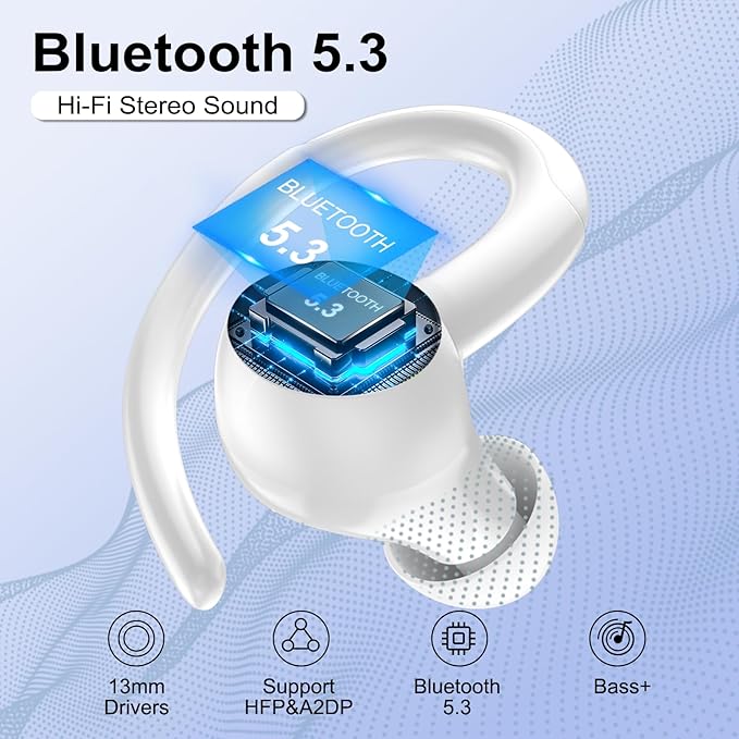 Wireless Earbuds Bluetooth 5.3 Headphones Sports, 48Hrs Playtime Bluetooth - Image 2
