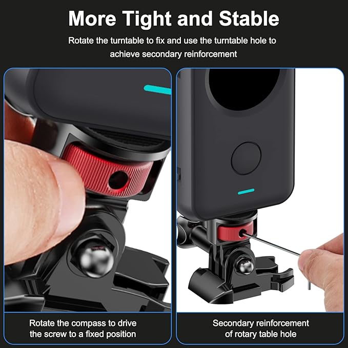 2 Pieces Camera Tripod Mount for Gopro Adapter 360°Adjustable Aluminum Alloy - Image 4