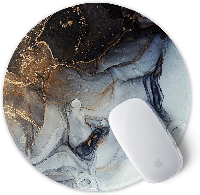 ITNRSIIET Round Mouse Pad with Stitched Edge Premium-Textured Waterproof - Image 2