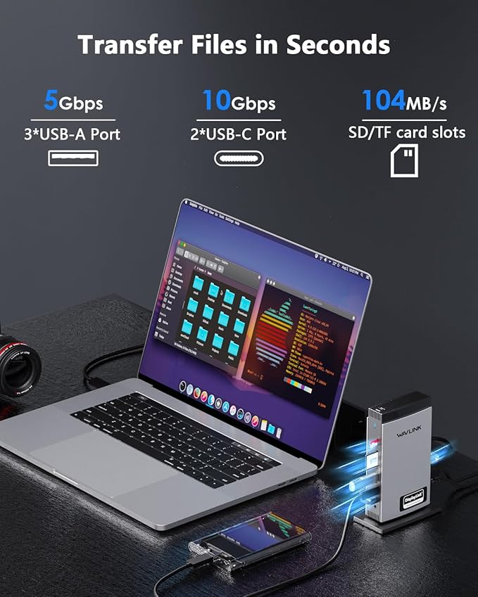 WAVLINK Docking Station 3 Monitors, Triple 4K@60Hz - Image 5