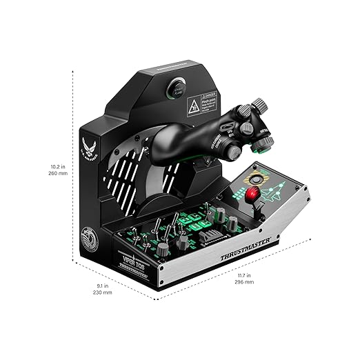 Thrustmaster Viper TQS Mission Pack: Metal Throttle Quadrant System, Throttle - Image 7