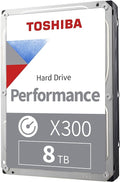 Toshiba X300 8TB Performance & Gaming 3.5-Inch Internal Hard Drive – CMR SATA 6 by Toshiba