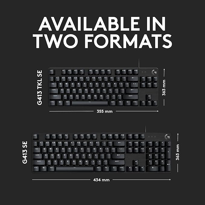 Logitech G413 TKL SE Mechanical Gaming Keyboard - Image 6