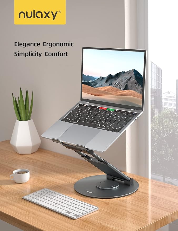 Nulaxy Telescopic 360 Rotating Laptop Stand - Image 8