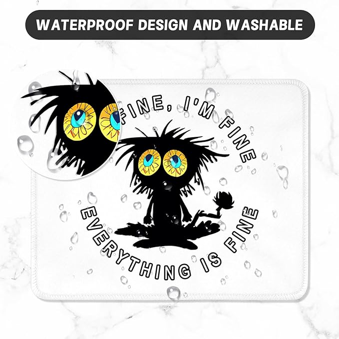 ITNRSIIET Mouse Pad with Stitched Edge Premium Textured Smooth Precise - Image 5