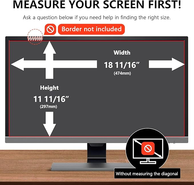 【2-Pack】 22 Inch Computer Privacy Screen - Image 2
