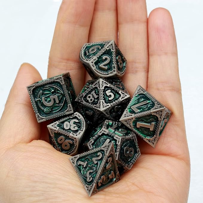 Haxtec DND Dice Set Metal D&D Dice Set - Image 7